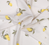 Rayon Slub 1D1648 Lemon Rayon Fabric - Lemon Slub Texture, 55/58" Width