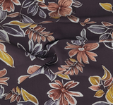 1 Yard Blue Grape Rayon Slub Fabric Lightweight Soft Material for Summer Dresses Shirts Width 55/56"