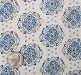 1 Yard Rayon Crinkle Crepon Apparel Fabric, Denim Blue, 50/52" Wide, Lightweight & Drapable