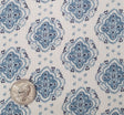 1D1724 Denim Blue Rayon Crinkle Fabric - Denim Blue Textured Crinkle, 50/52" Width (1 Yard)