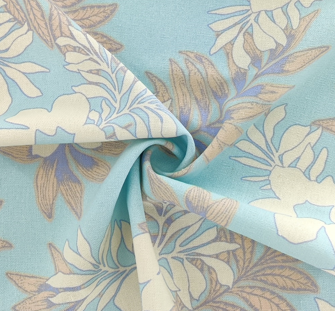 Rayon Linen 1D1943 Blue Glow Rayon Linen Fabric - Blue Glow, 51/53" Width