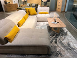 METZ 4202 Polyester Viscose Area Rug - Abstract Marbled High-Low, Crème Beige, Charcoal Tone-On-Tone, Faded Teal & Mocha Accents (9' 8" X 13')