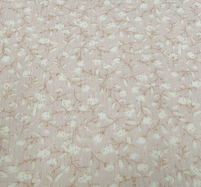 1D423 Baby Pink Rayon Crinkle Fabric - Baby Pink Textured Pleat Effect, 50/52" Width (1 Yard)