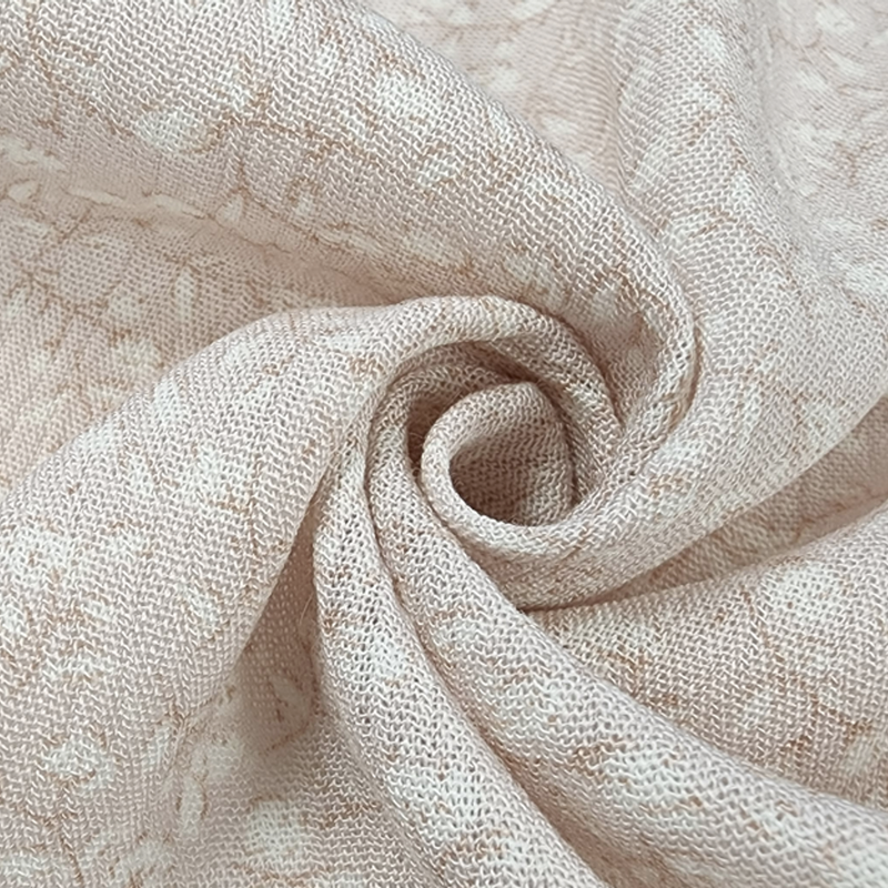 1 Yard Baby Pink Rayon Crepon Fabric Lightweight Textured Pleated Apparel Material Width 50/52"