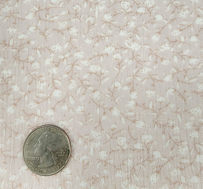 1D423 Baby Pink Rayon Crinkle Fabric - Baby Pink Textured Pleat Effect, 50/52" Width (1 Yard)