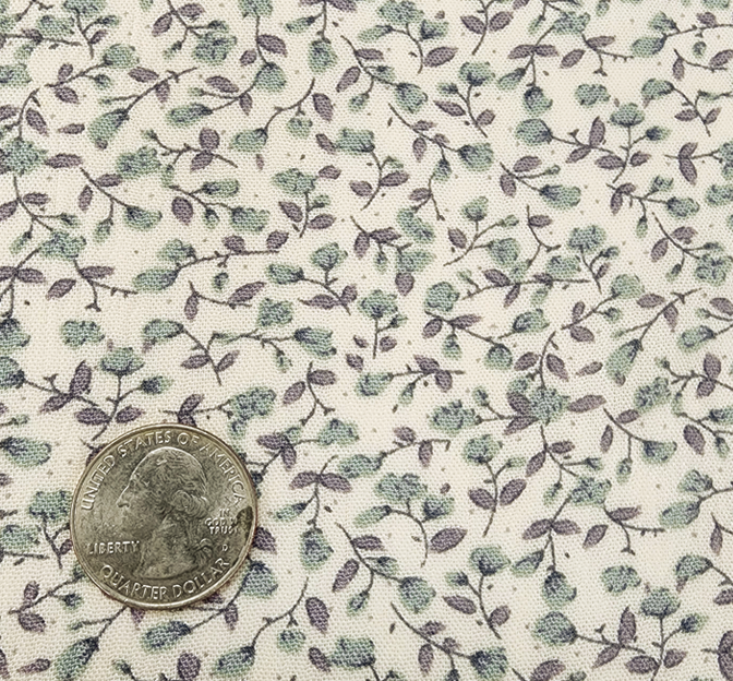 Rayon Crinkle 1D423 Rayon Fabric - Ivory/Desert Sage, Crinkle Texture, 50/52" Width