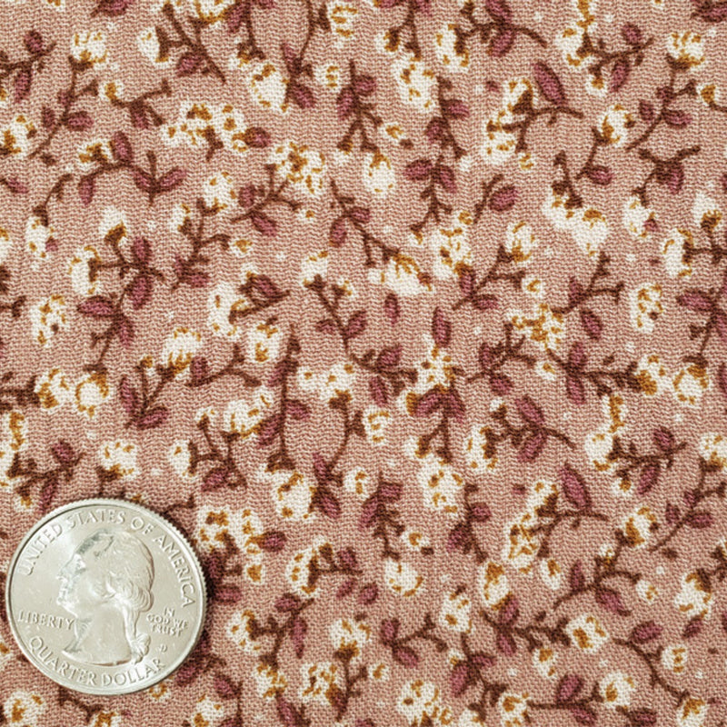 1 Yard Sandstone Rayon Crepon Fabric Lightweight Woven Textured Pleated Apparel Width 50/52"
