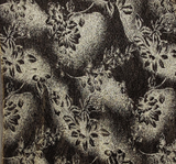 Mesh With Foil 1D435 Polyester Fabric - Black Gold, 56/58" Width (1 Yard)