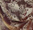Mesh W/Foil 1D435 Polyester Fabric - Red Gold, 56/58" Width (1 Yard)