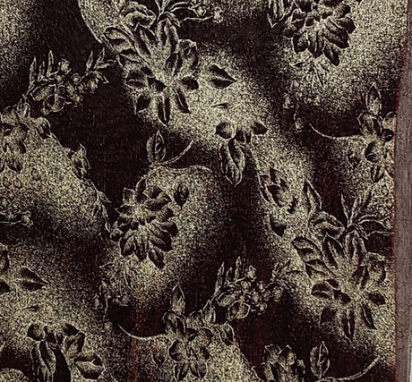 Mesh W/Foil 1D435 Polyester Fabric - Red Gold, 56/58" Width (1 Yard)