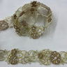 Beaded Corded Floral Lace Trim