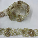 Beaded Corded Lace Trim 1.5" Wide