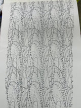 Galaxy Glitter Design Mesh Lace Polyester Fabric - Glitter Galaxy Pattern, 52-54" Width (1 Yard)