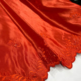 Beaded Bridal Lace Fabric on Polyester Satin 54"