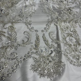 Beaded Embroidered Lace Mesh