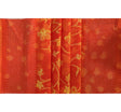 Cotton Voile 1H017 Double Border Orange/Yellow Cotton Voile Fabric - Orange/Yellow Double Border, 44/45" Width (1 Yard)