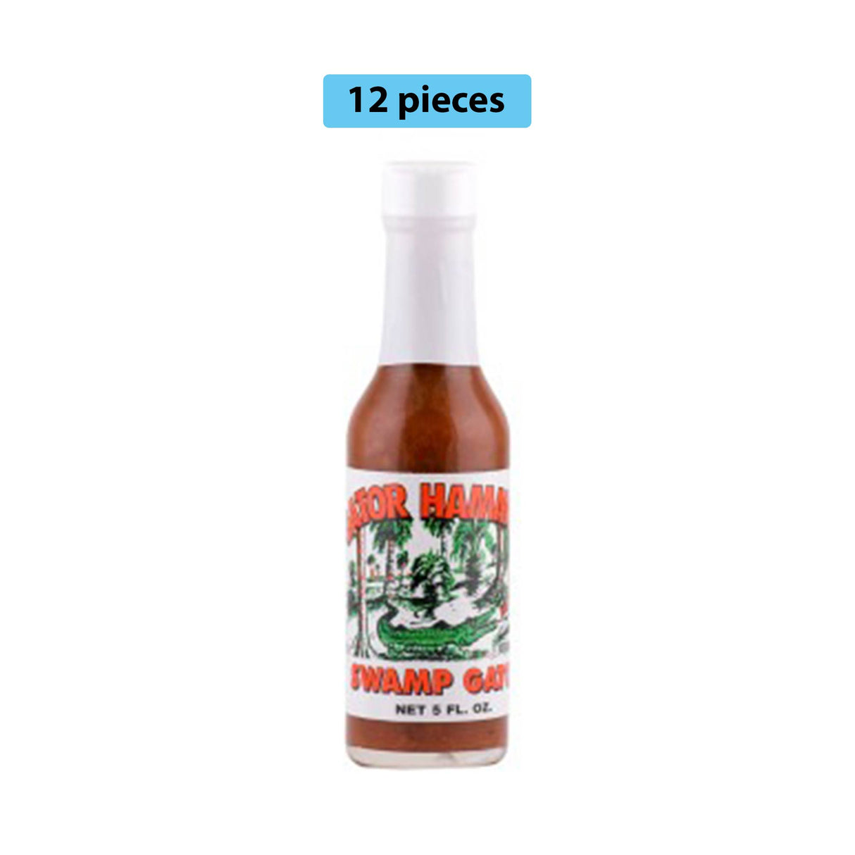 GATOR HAMMOCK SWAMP GATOR HOT SAUCE 5 OZ BOTTLE *FL DC ONLY*