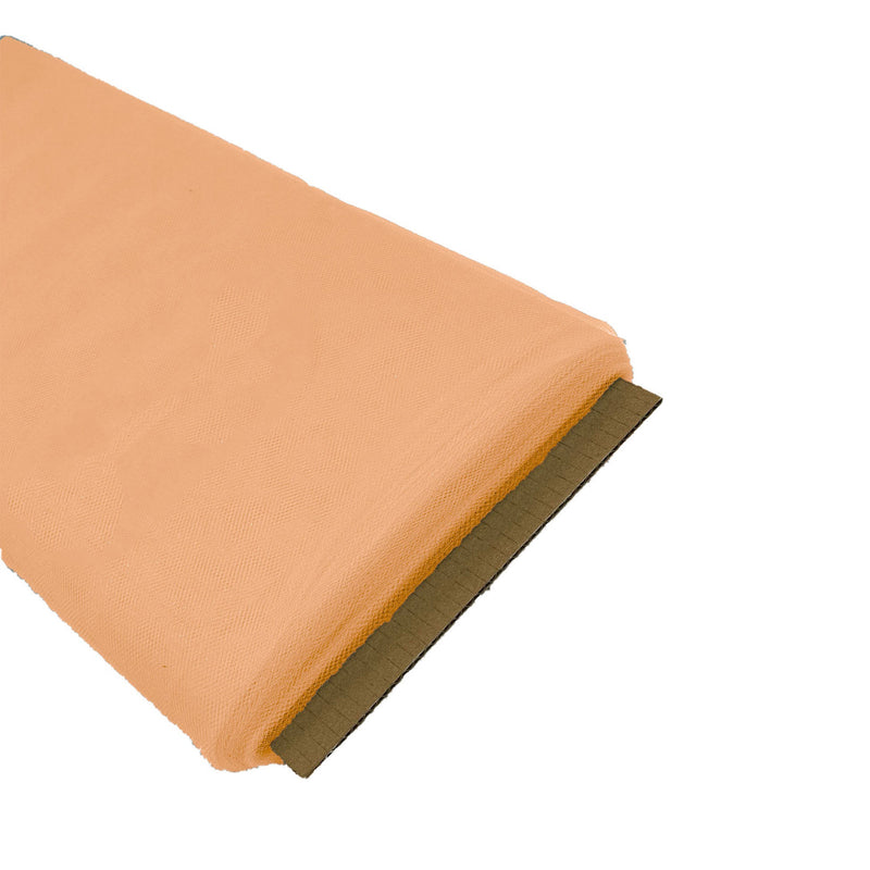 Dark Peach Tutu Tulle Fabric - Dark Peach Sheer Netting, 54" Width
