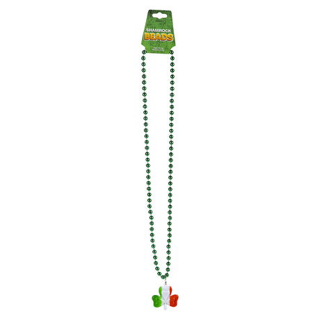 Irish Flag Shamrock Beads Necklace (1 DZ)