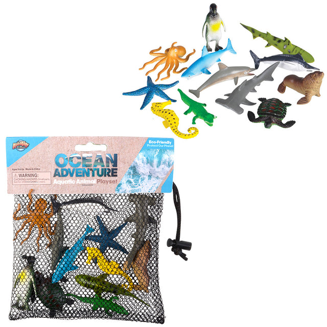 Aquatic Mesh Bag Play Set (12 Pc Bag)