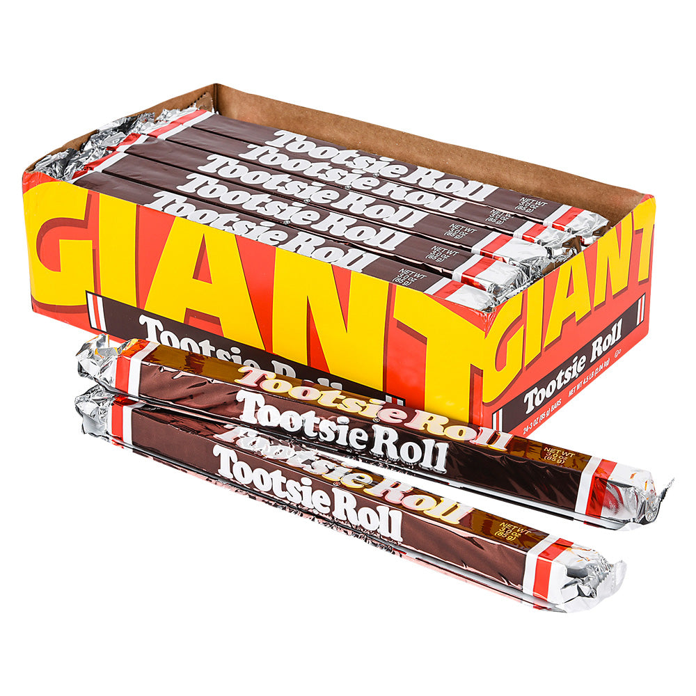 Giant Tootsie Roll Candies (24 Piece Box)