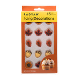 Thanksgiving Fall Edible Cake Decorations Candy Cupcake