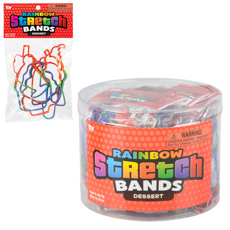Dessert Rainbow Silicone Stretch Bands (1 CNS)