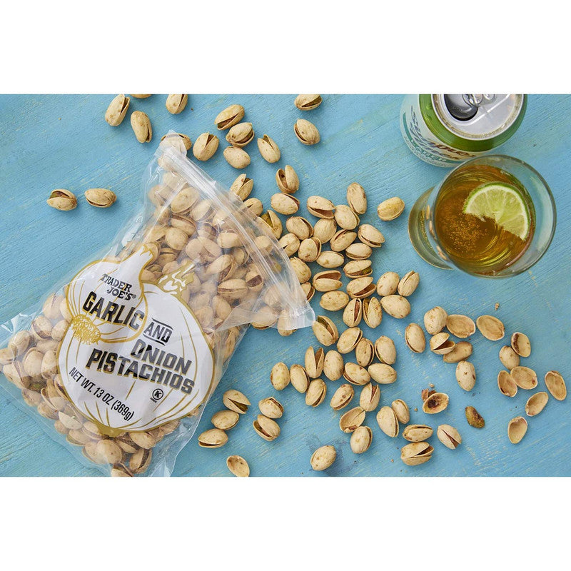 Trader Joe's Savory Snack Delight Garlic & Onion Pistachios 13 oz