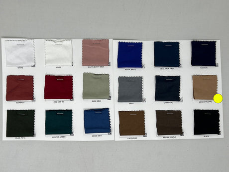 1 Yard Heavy DBP Double Sided Super DTY Brushed Knit Solid Fabric Soft Durable 60 Inch Width