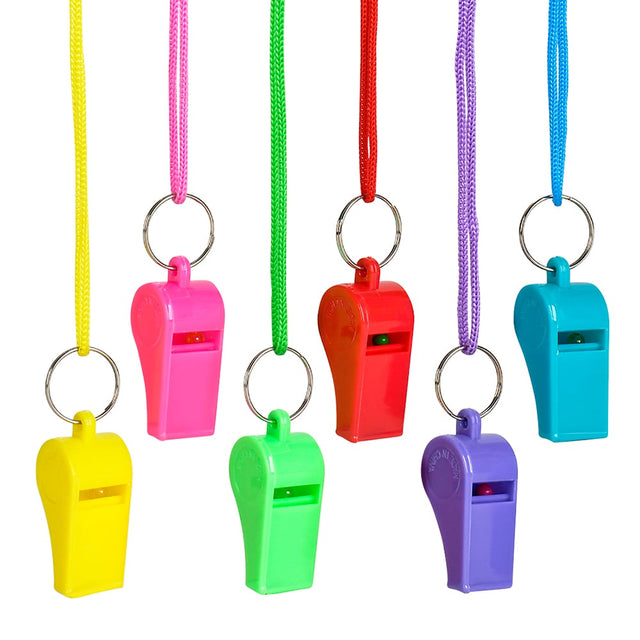 Neon Whistle Necklace (1 DZ)