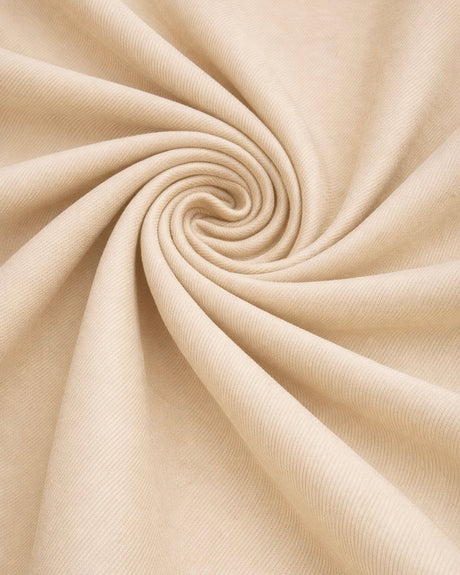 Beige Denim Look Stretch Twill