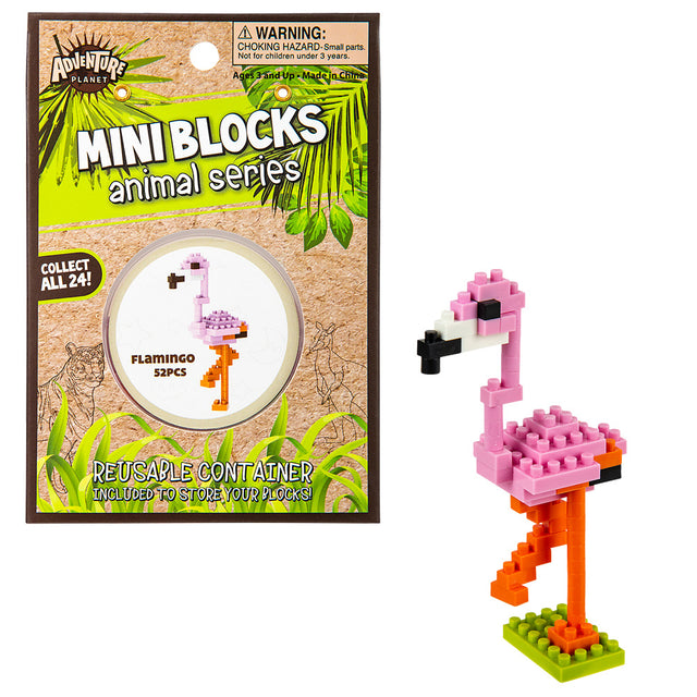 Mini Blocks Flamingo 3D Figure
