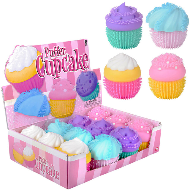 Puffer Cupcake Squeeze Toy (1 DZ)