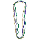 Mardi Gras Beads 33" 7 mm Purple/Green/Gold (1 DZ)