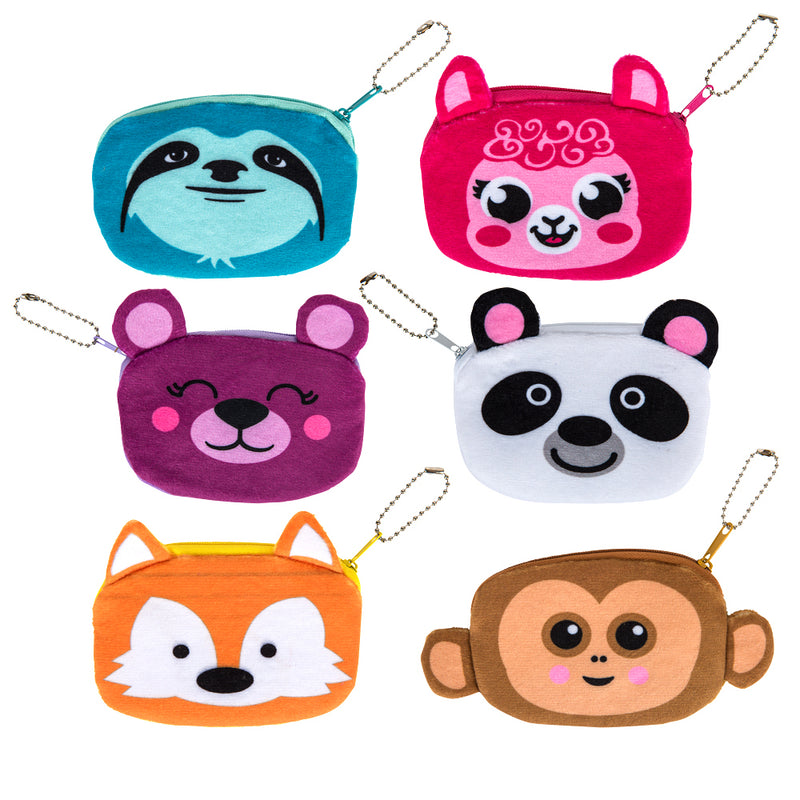 Plush Animal Coin Purse 3.5" (1 DZ)