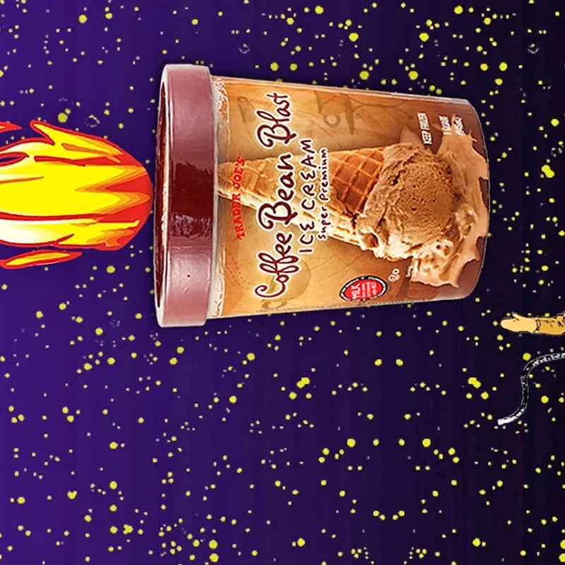 Coffee Bean Blast Ice Cream Rich Creamy Coffee Flavor Dessert 1 Qt