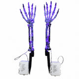 1 Pair Purple LED Ghost Hands Halloween Decoration