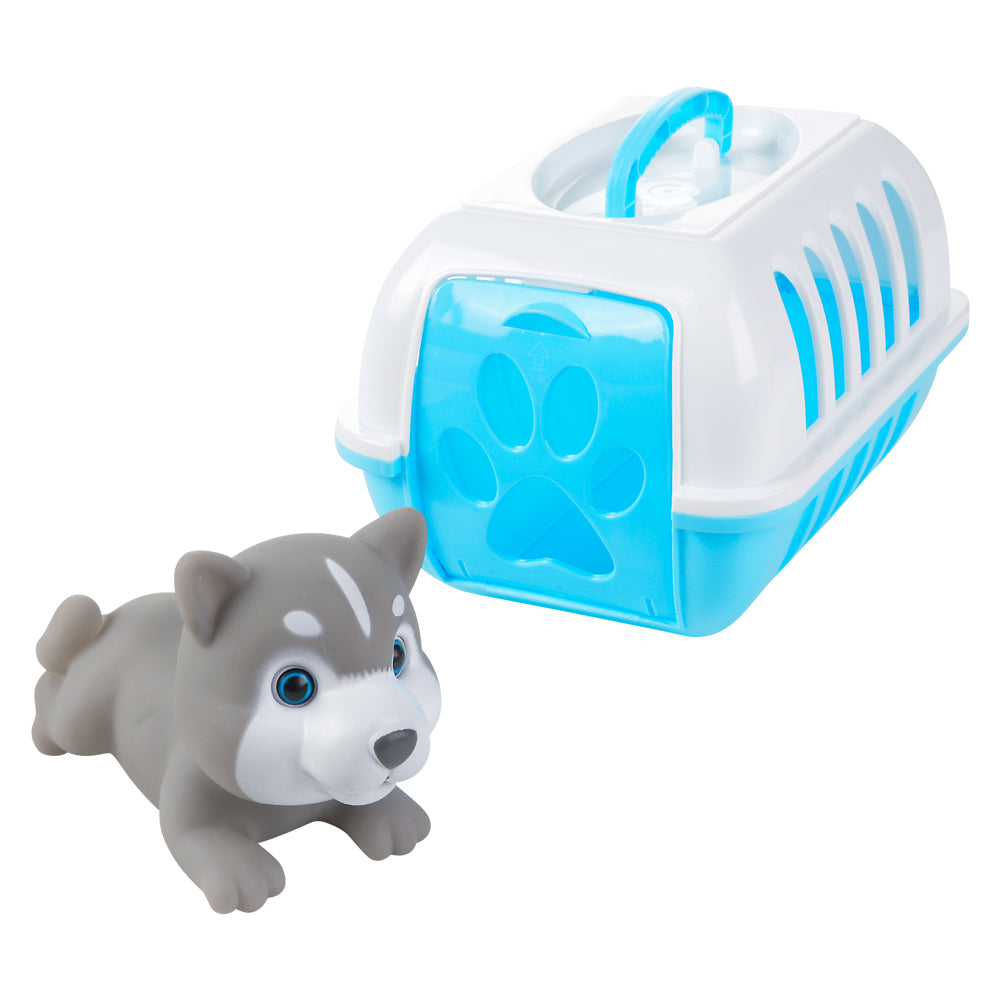 Mini Pet Carrier with Husky