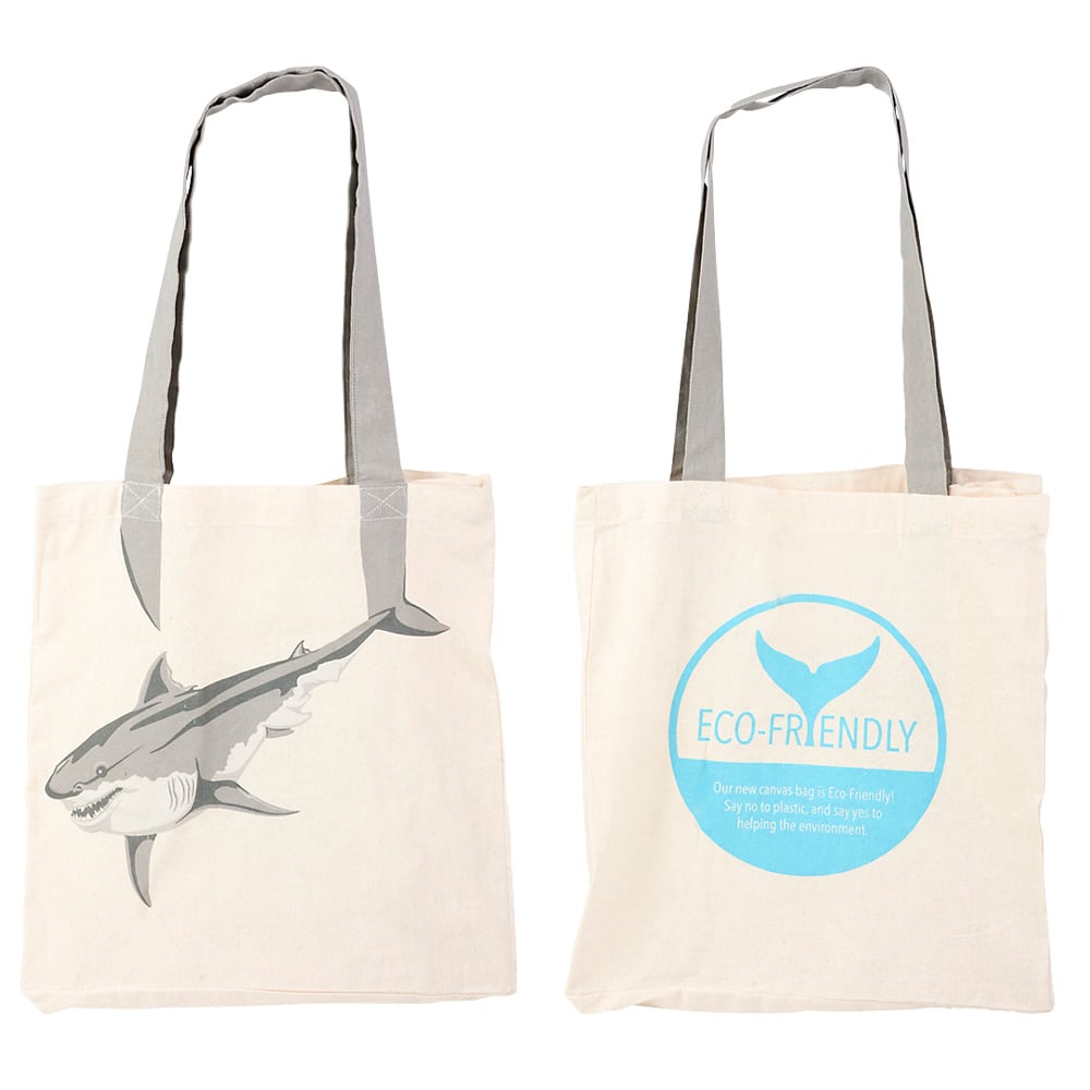 Shark Tail Canvas Bag 16"