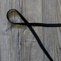 Silicone Backed Elastic Black 1/2"