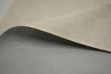 Upholstery Weight Poly Linen Fabric - Ivory, Taupe, Non Woven Backing, 60" Width (1 Yard)