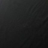 Double Side Interlock Sports Polyester Spandex Fabric - Solid Black, 60" Width, 280 GSM (1 Yard)