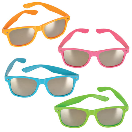 Neon Sunglasses With Mirror Lens (1 DZ)