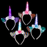 Light-Up Unicorn Flower Headband