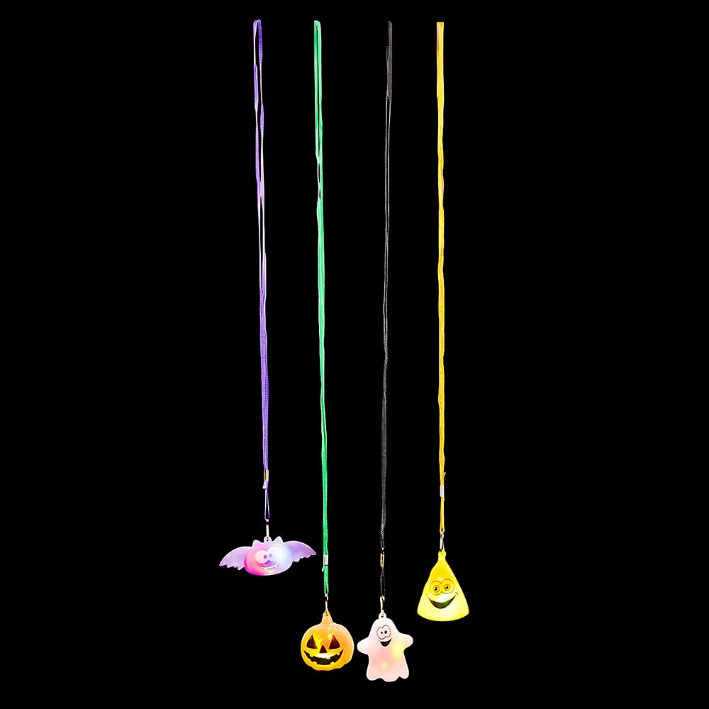 Flashing Halloween Necklace Assortment (24 Pc)