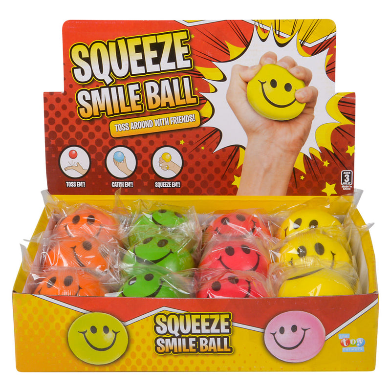 Smiley Face Stress Ball (1 DZ)