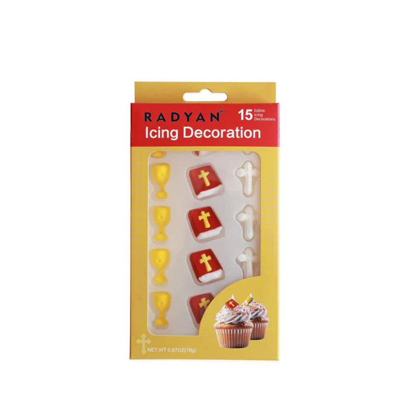 Religious Christian Edible Cake Cupcake Toppers 15 Count