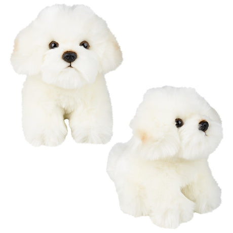 Plush Bichon Dog Stuffed Toy (1 PC)