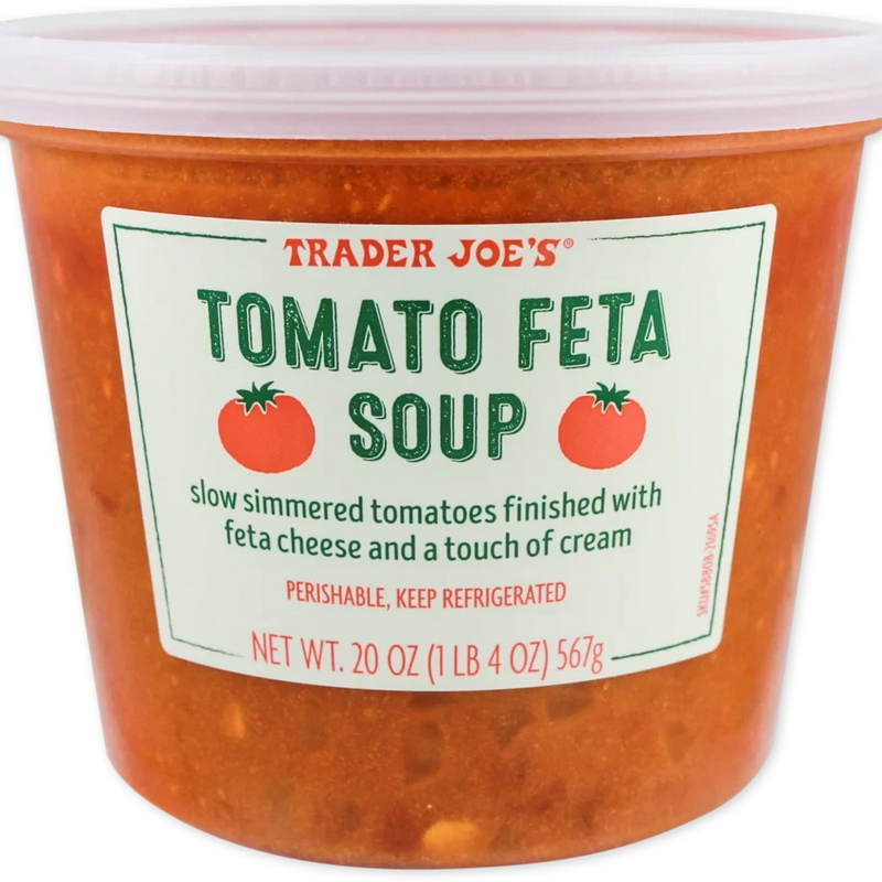 Tangy Tomato Feta Soup with Herbs