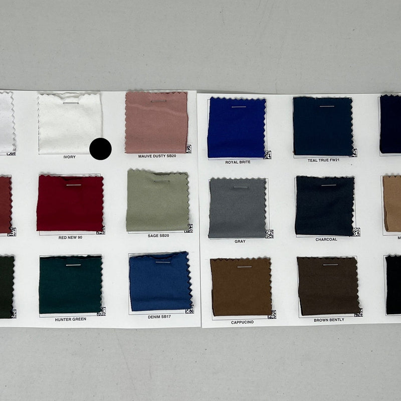 1 Yard Heavy DBP Double Sided Super DTY Brushed Knit Solid Fabric Soft Durable 60 Inch Width